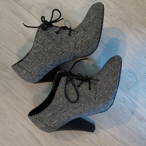 Call It Spring Gray Heeled Booties - Picture 1 of 5